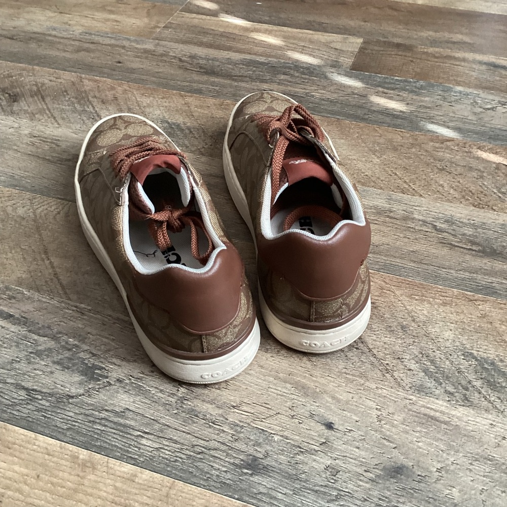 Coach Brown Patterned Casual Sneakers - Picture 4 of 5